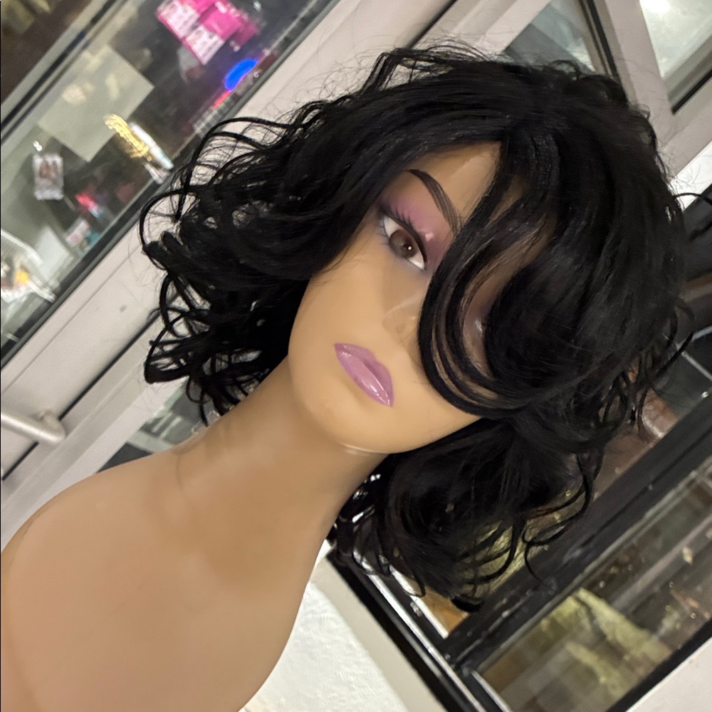 Black Curly Wig